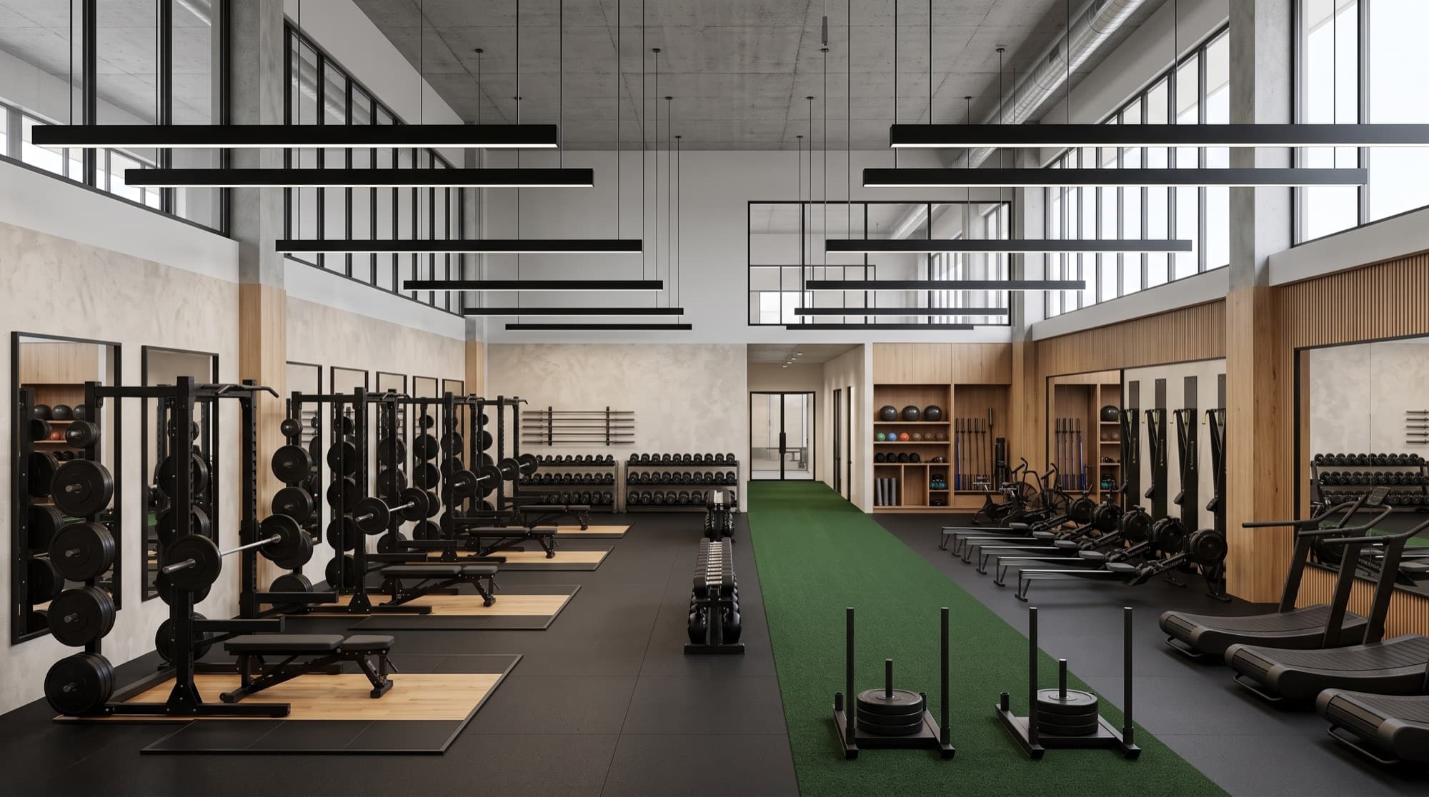 A Fury Co commercial facility gym build